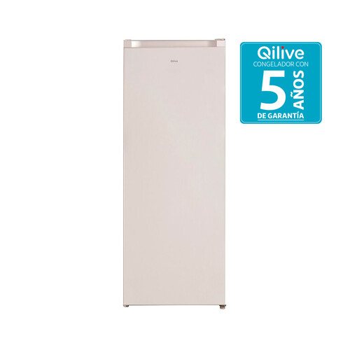 Congelador vertical QILIVE Q.6824 CÍCLICO, clasificación energética: E, H: 144cm, A: 54cm, F: 55cm, capacidad total: 177L.