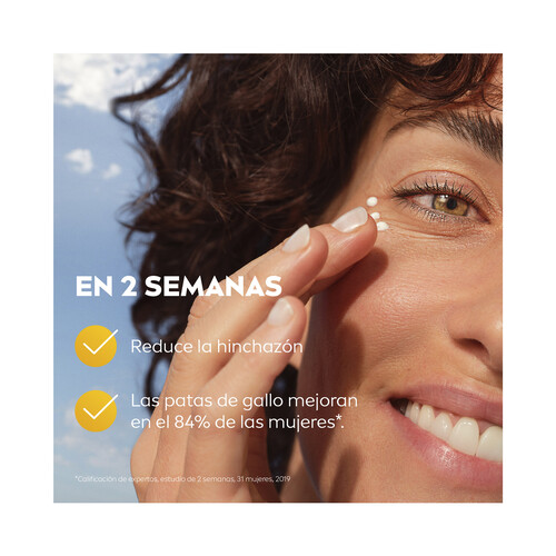 NIVEA Q10 energy Contorno de ojos antiarrugas e iluminador, para piel cansada y apagada 15 ml.