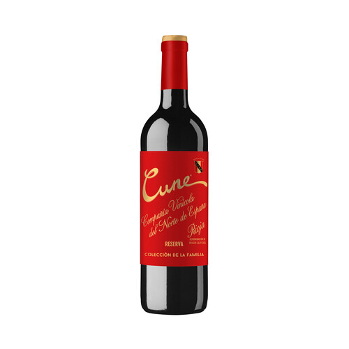 CUNE Colección de la familia Vino tinto reserva con D.O. Ca. Rioja botella de 75 cl.