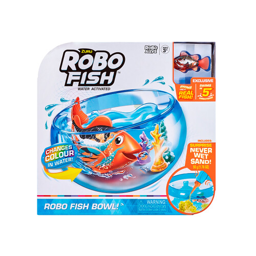 Acuario Robofish con arena mágica y un pez sumergible, ZURU.