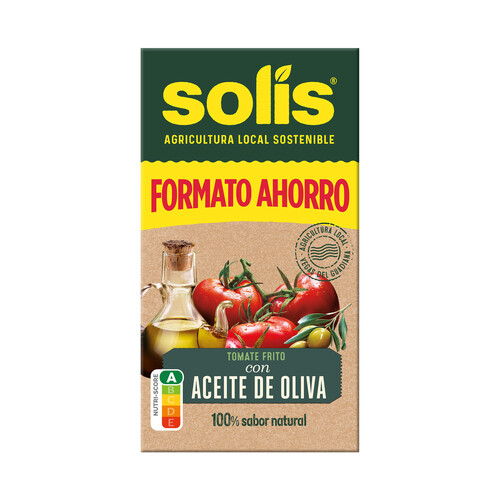 SOLÍS Tomate frito con aceite de oliva brick 500 g.