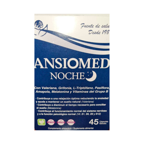 ANSIOMED Noche Complemento alimenticio para la mejora del sueño 45 uds.