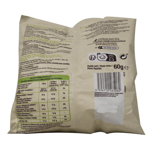 ALCAMPO ECOLÓGICO Snack de garbanzos ecológico ALCAMPO ECOLOGICO 60 g.