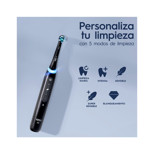 Cepillo de dientes eléctrico ORAL-B iO 5S, tecnología iO, 5 modos, sensor presión.