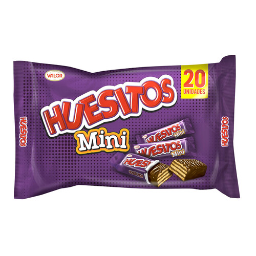 HUESITOS Barritas de chocolate mini 20 uds. 270 g.