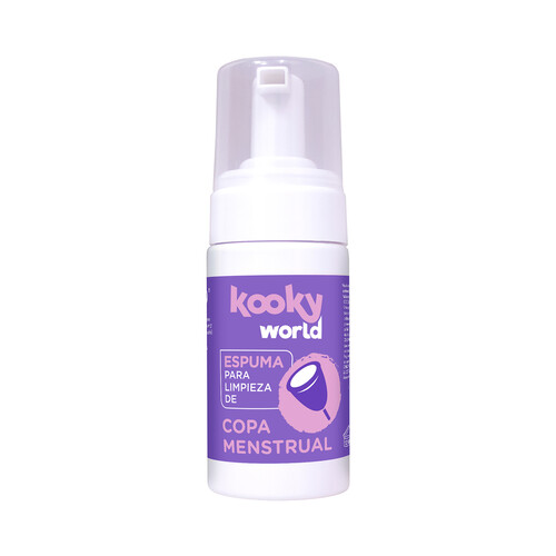 KOOKY WORLD Espuma para la limpieza de la copa menstrual KOOKY WORLD 100 ml.