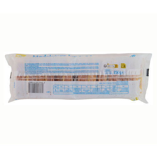 PRODUCTO ALCAMPO Magdalenas alargadas auchan económico 250g.