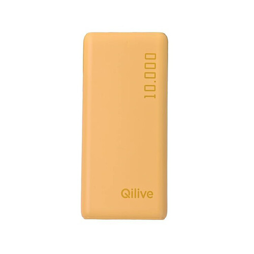 Batería portátil QILIVE Power Bank, 10000 mAh, 2.1A, USB-C, 2xUSB.