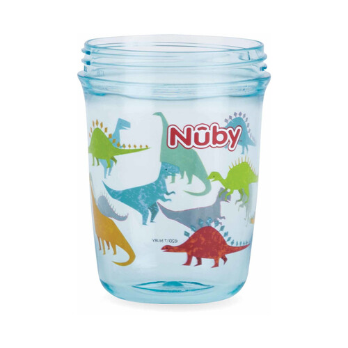 Taza con dos asas, azul, 240ml, NUBY.