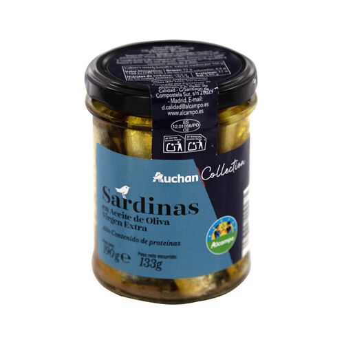 PRODUCTO ALCAMPO Collection Sardinas en aceite de oliva virgen extra 133 g.