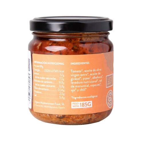 CONCA Salsa pesto rosso, vegana CONCA ORGANICS 185 g.