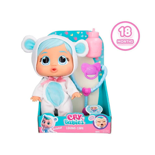 BEBÉS LLORONES Loving Care Kristal con accesorios