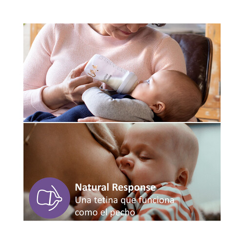 AVENT Natural response teat de Philips Tetinas de flujo medio (3) para bebés de más de 1 mes 2 uds.