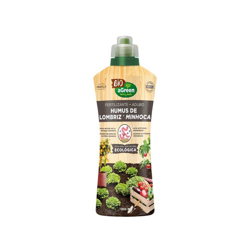 Fertilizante liquido orgánico eco 1250 ml humus SEMILLAS BATLLÉ