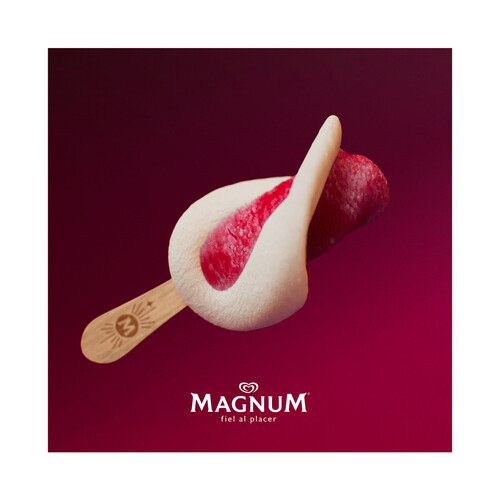 MAGNUM Euphoria de Frigo Mini bombón helado de limón, frambuesa y chocolate blanco 6 x 55 ml.