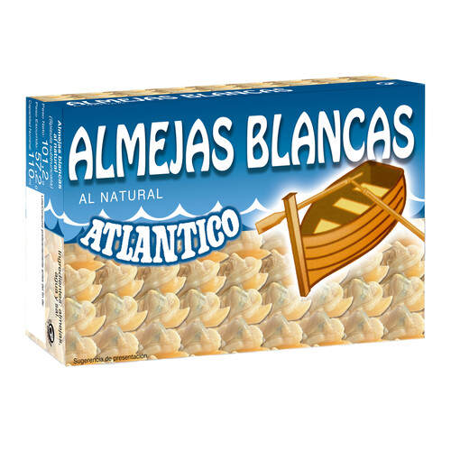 Almejas blancas al natural ATLANTICO 57 g.