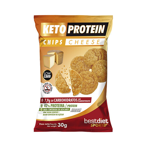 KETOPROTEIN Chips de queso con extra de proteínas KETROPROTEIN Bestdiet Sport 30 g.