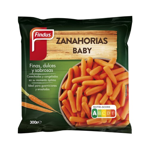 FINDUS Zanahoria baby ultracongeladas FINDUS 300 g.