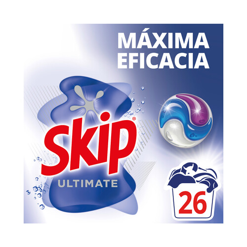 SKIP Ultimate Detergente en cápsulas máxima eficacia 22 lav.