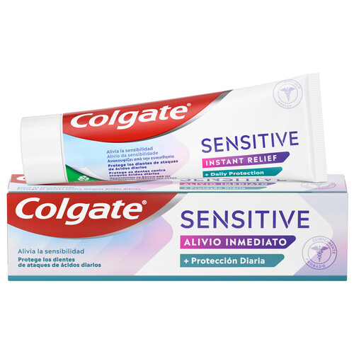 COLGATE Sensitive Pasta de dientes con flúor, para el alivio inmediato de la sensibilidad dental 75 ml.