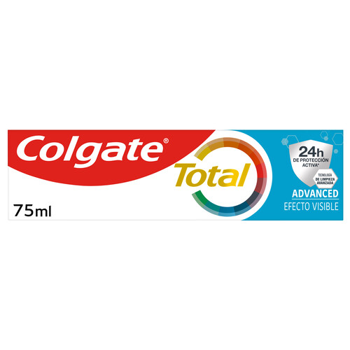 COLGATE Total advanced efecto invisible Pasta de dientes con flúor y acción blanqueante 75 ml.