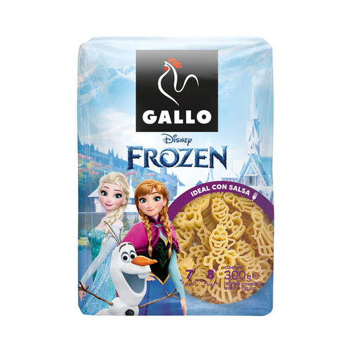 GALLO Frozen Pasta seca con la forma de los personajes de la película de Disney 300 g.