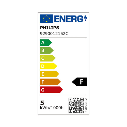 Bombilla Led GU10, 4,6W=50W, luz cálida 2700K, 355lm, PHILIPS.