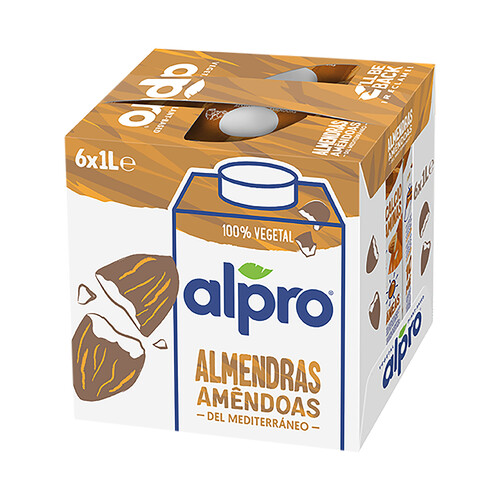 ALPRO Bebida almendras  caja 6x1 l.