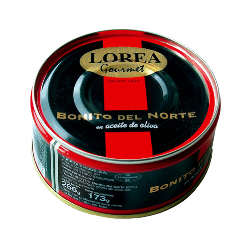 LOREA Gourmet Bonito del norte en aceite de oliva, 266 g.