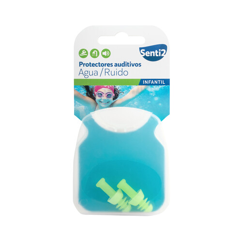 SENTI2 Tapones de oidos infantiles, ideales para usar en la piscina SENTI2.