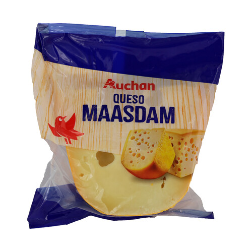 AUCHAN Queso maasdam cuña 400 g. Producto Alcampo