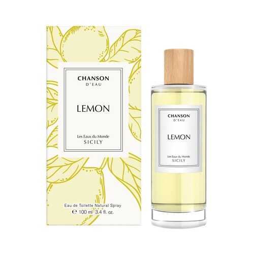 CHANSON D´EAU Sicily Eau de toilette para mujer con aroma a limón y vaporizador en spray 100 ml.