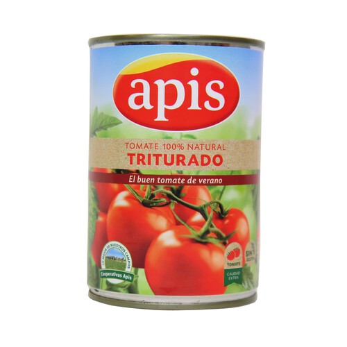 APIS Tomate natural triturado lata de 400 g.