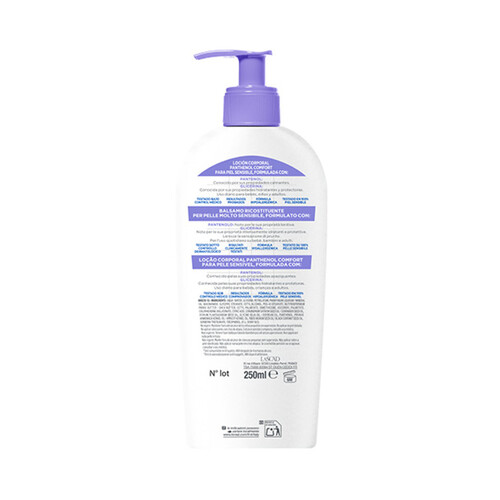 MIXA Panthenol control Loción corporal anti-picores, para pieles sensibles 250 ml.