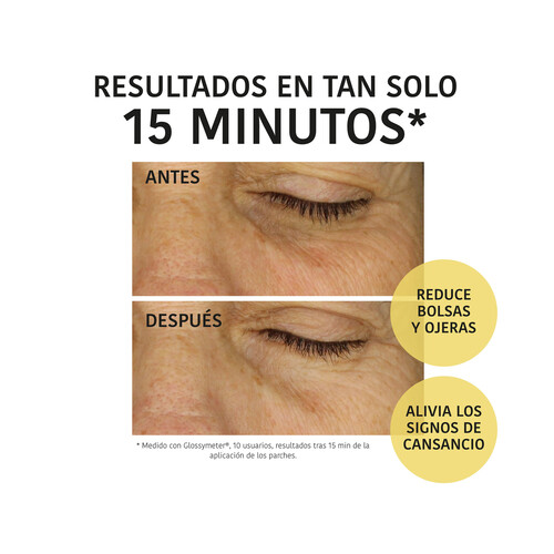 IROHA NATURE Parches contorno ojos con vitamina C y acción anti-fatiga.