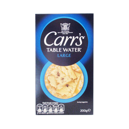 CARR´S Table water large Crackers 200 g. 