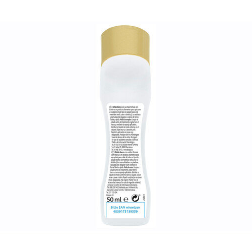 BÚFALO Crema con autoaplicador para calzado blanco BUFALO 50 ml.