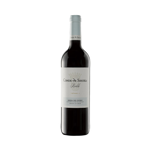 CONDE DE SIRUELA  Vino tinto roble con D.O. Ribera del Duero botella 75 cl.