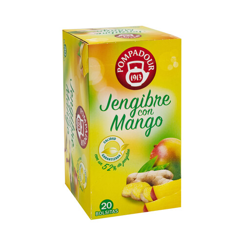 POMPADOUR Infusión jengibre con mango 45 g.