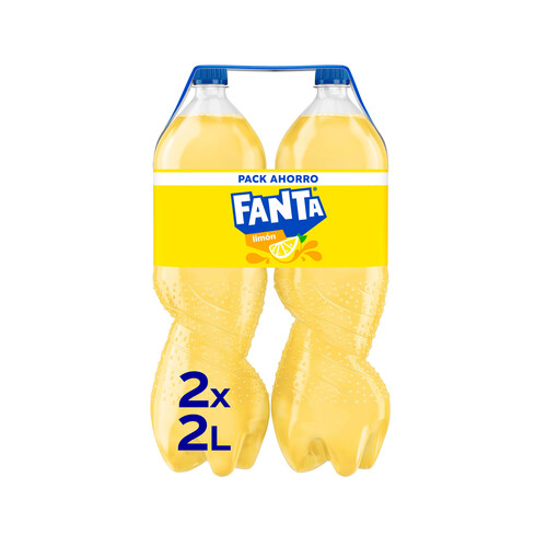 FANTA Refresco de limón pack de 2 botellas x 2 l.