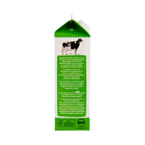 ALCAMPO CULTIVAMOS LO BUENO Leche de vaca desnatada, de origen española 1 l.