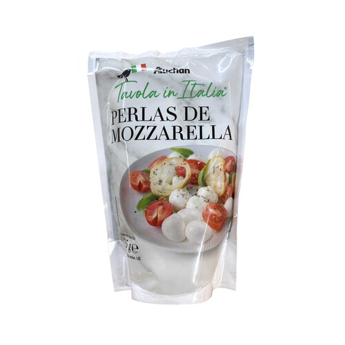 AUCHAN Perlas de mozarella 125 g. Producto Alcampo