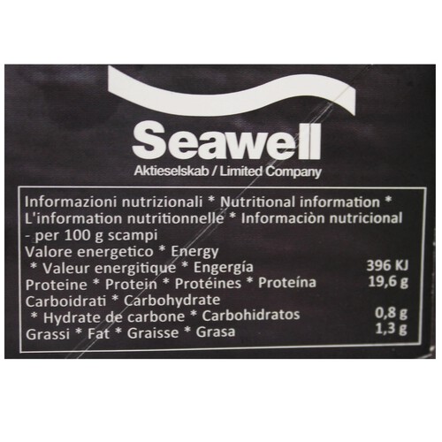 SEAWELL Cigalas de tamaño gigante, estuche de 4 a 7 piezas SEAWELL 1 kg.