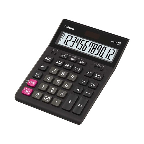 Calculadora sobremesa CASIO GR-12C negro