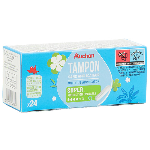 PRODUCTO ALCAMPO Tampones super sin aplicador 24 uds.