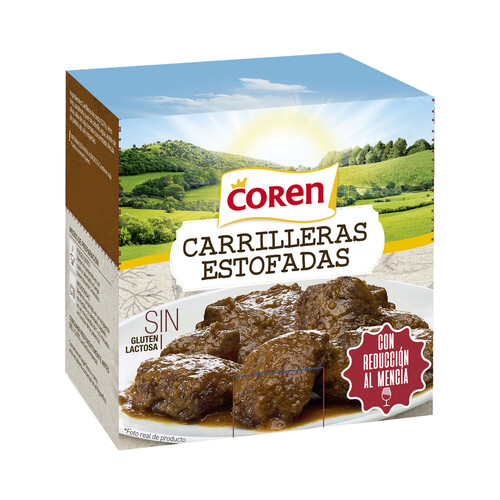 COREN Carrilleras estofadas sin gluten y sin lactosa 380 g.