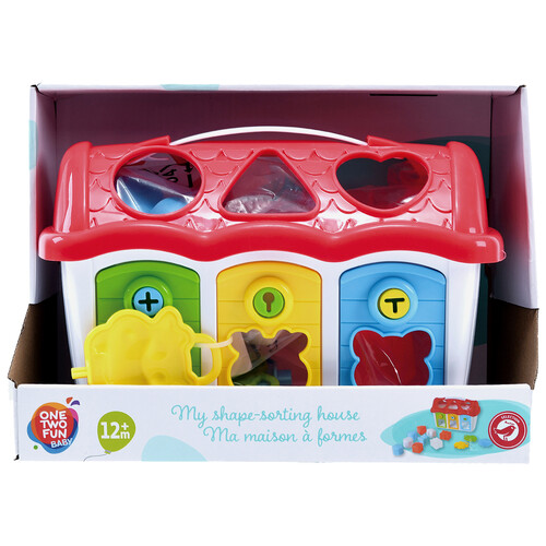 Casita con bloques para encajar ONE TWO FUN ALCAMPO.