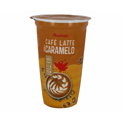 AUCHAN Café latte caramelo 250 ml. Producto Alcampo