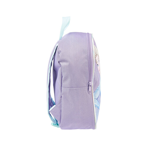 Mochila infantil, FROZEN, varios compartimentos, color morado, ALCAMPO.