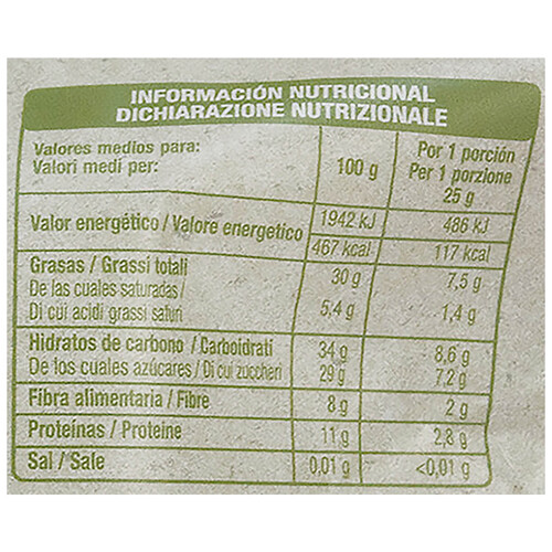 ALCAMPO ECOLÓGICO Almendras, arándanos y pasas 150 g.